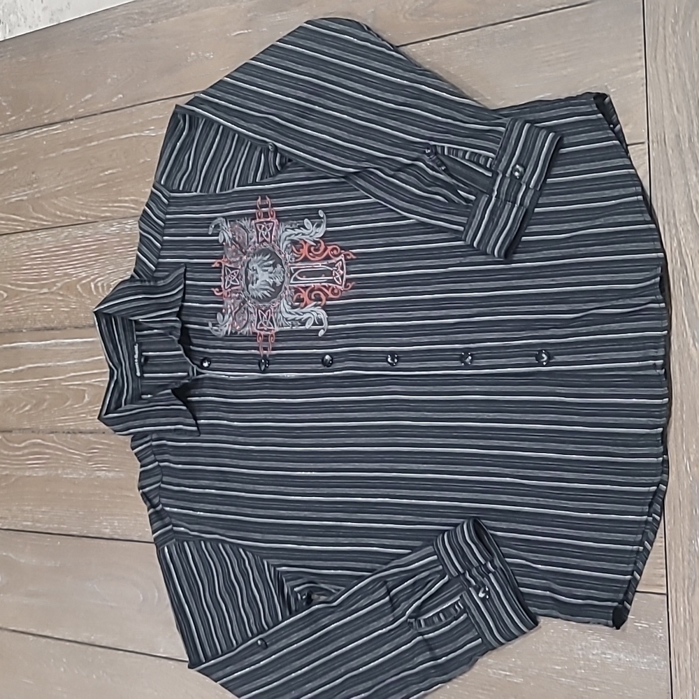 Street Saint Men's Long Sleeve Button Up Size L